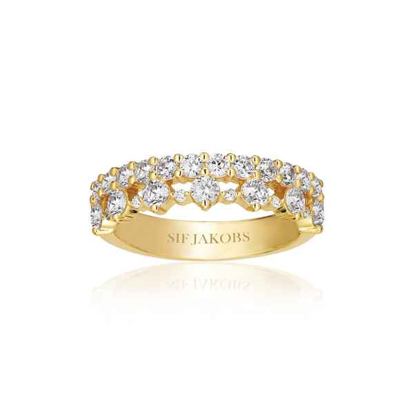 Dit is een ring van het merk Sif Jakobs gemaakt voor dames.
De specificaties zijn als volgt:
Sieraaddikte in mm: 2
Ringmaat: 54